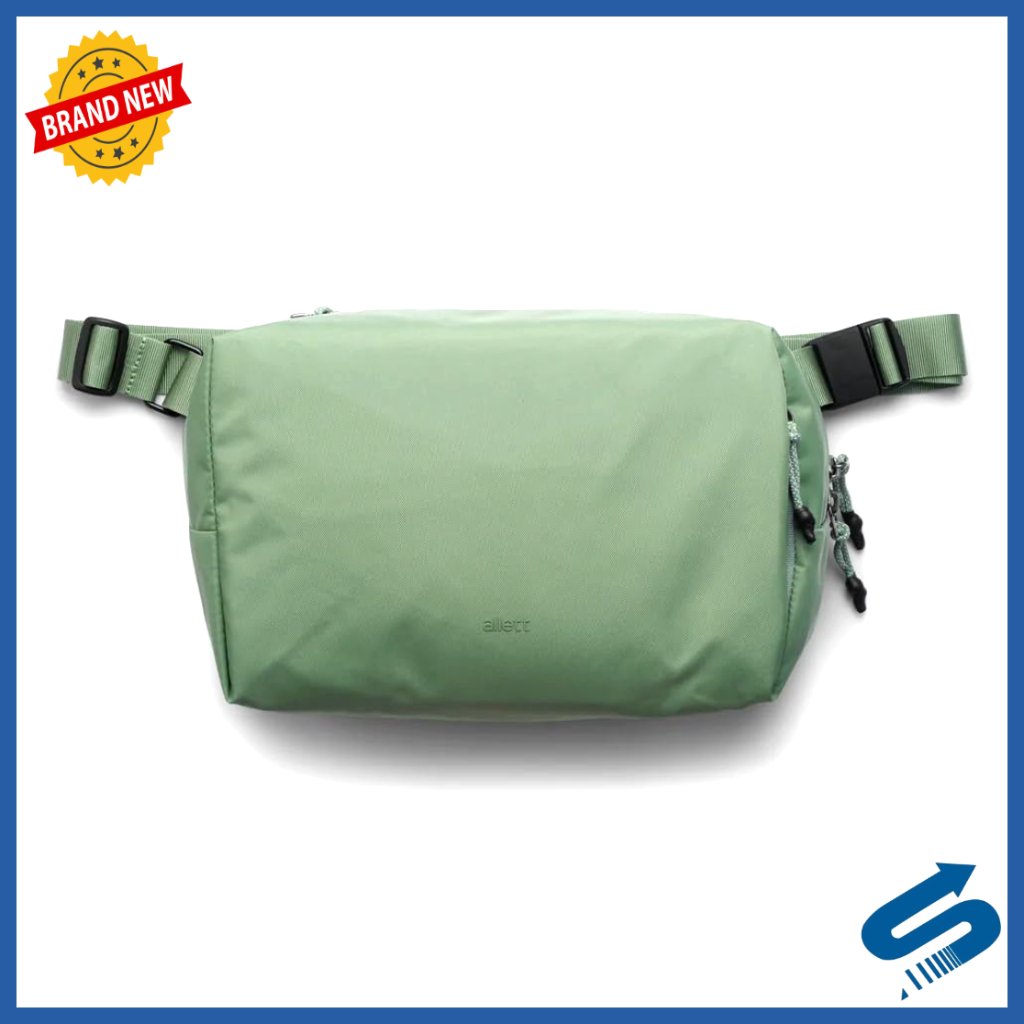 7l Recycled Crossbody Sling Bag With Magnetic Buckle, Passport Pocket